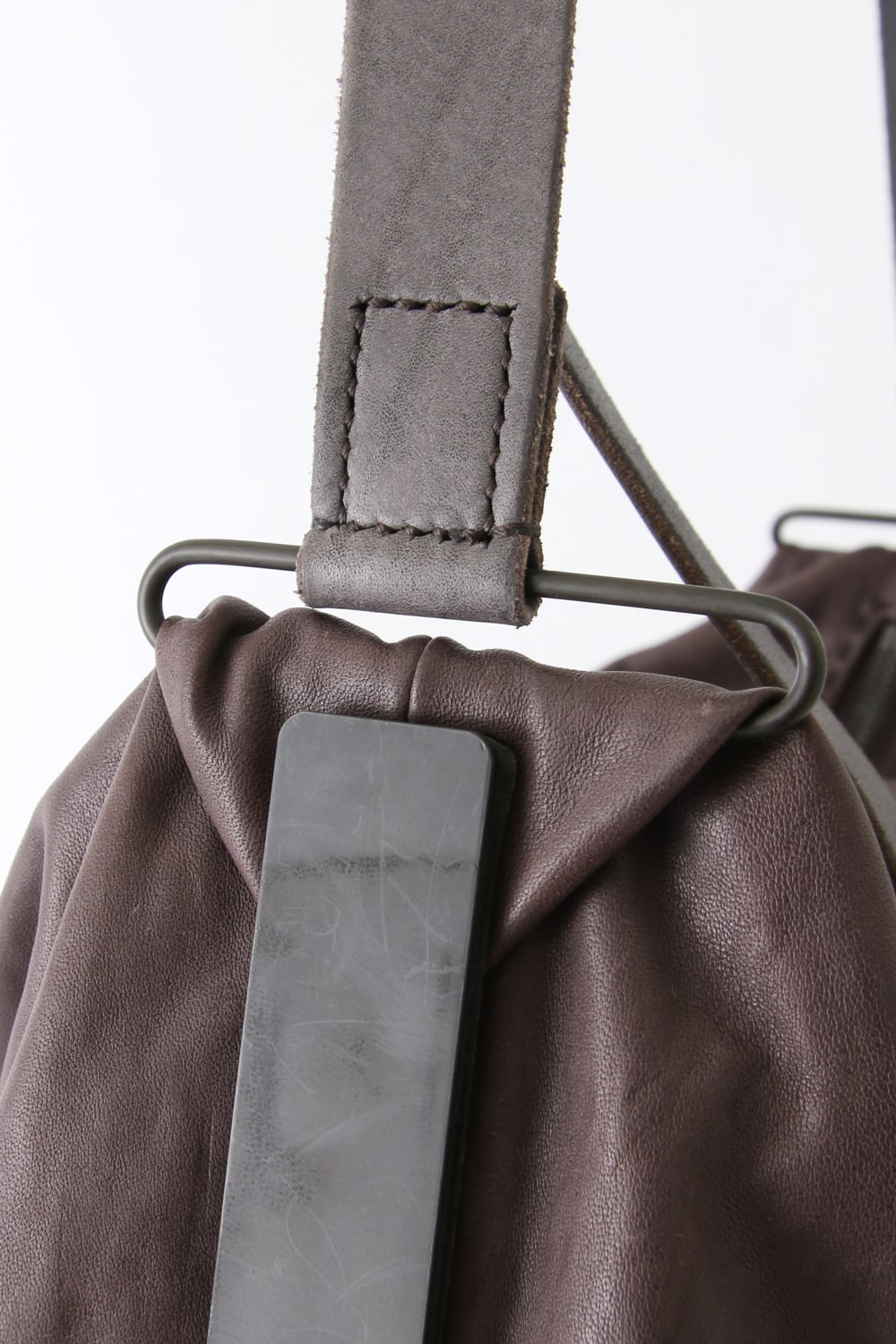 Leather Bag Guidi Horse Size L