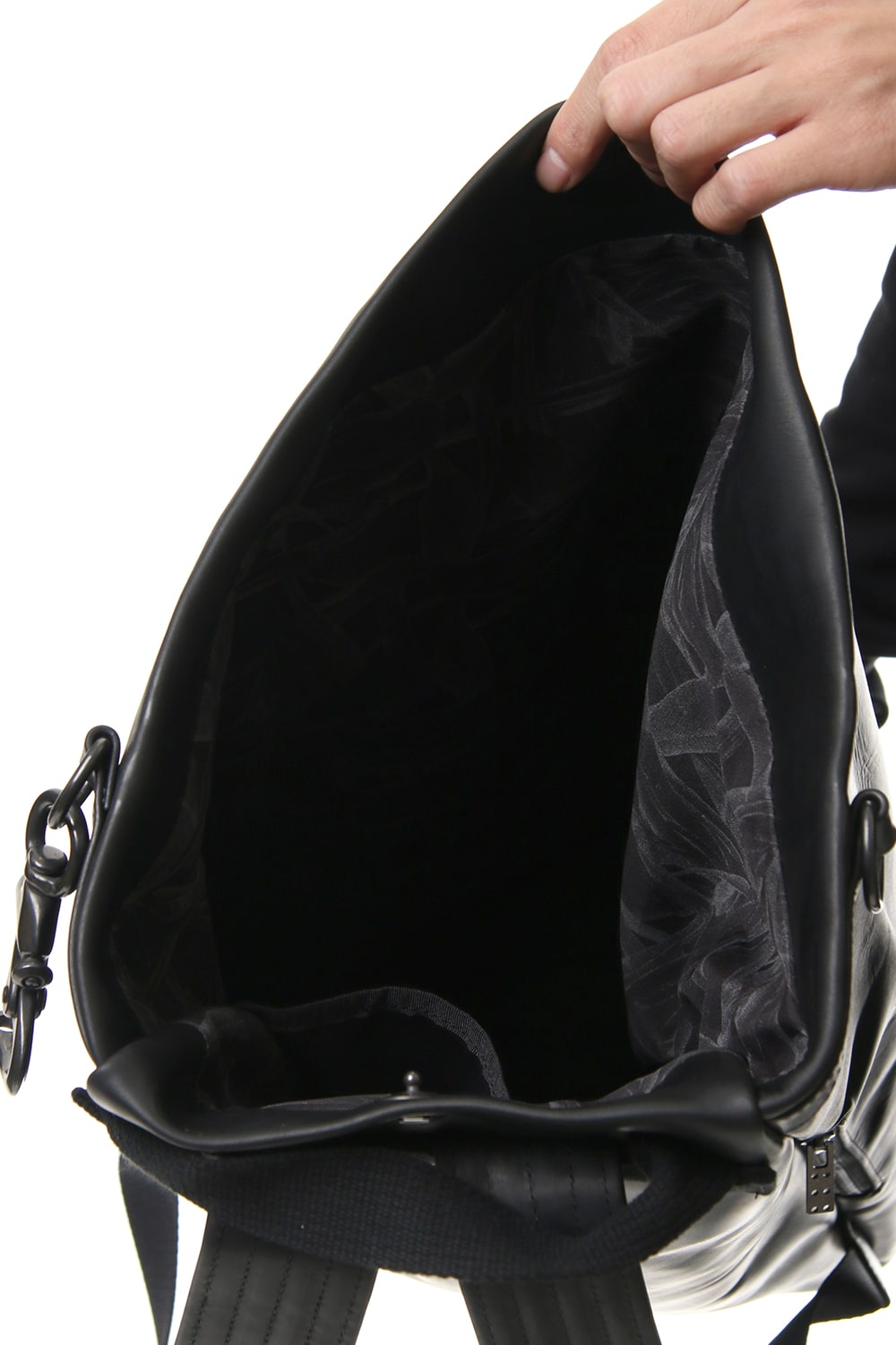 Backpack Guidi Calf Leather - Black