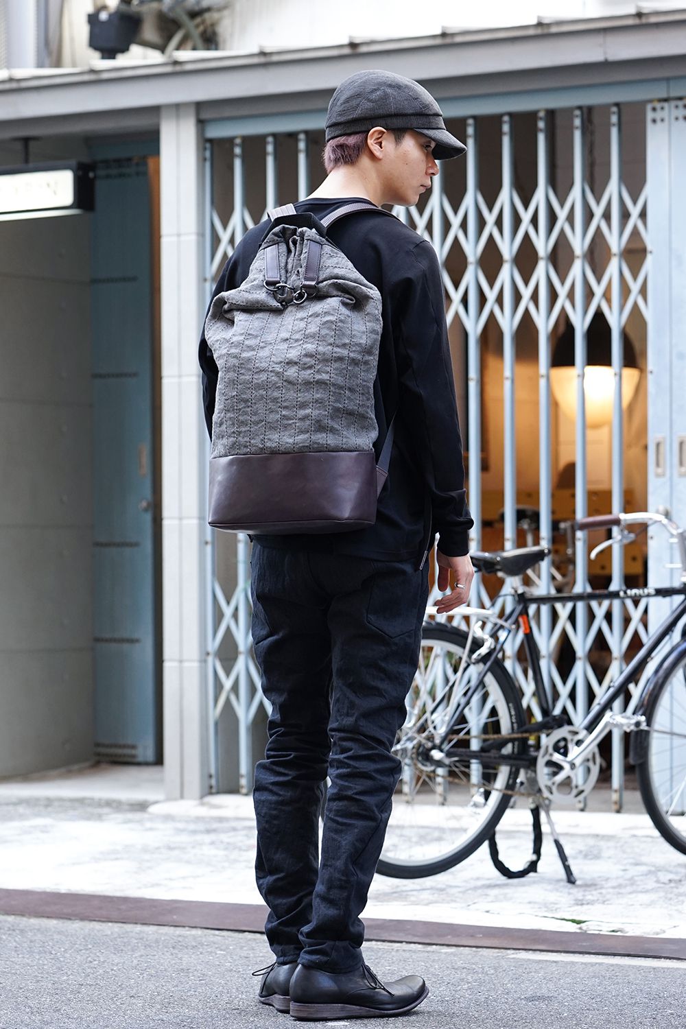 Backpack Fabric & leather 