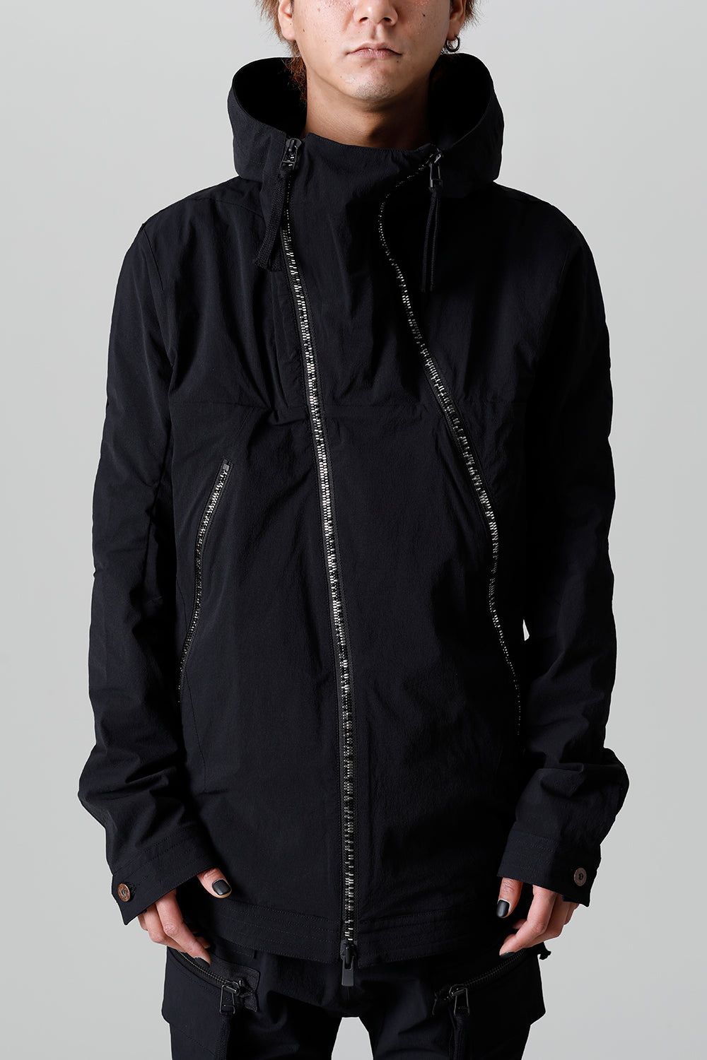 4way Hyper Stretch CORDURA Nylon Hooded Jacket  Black