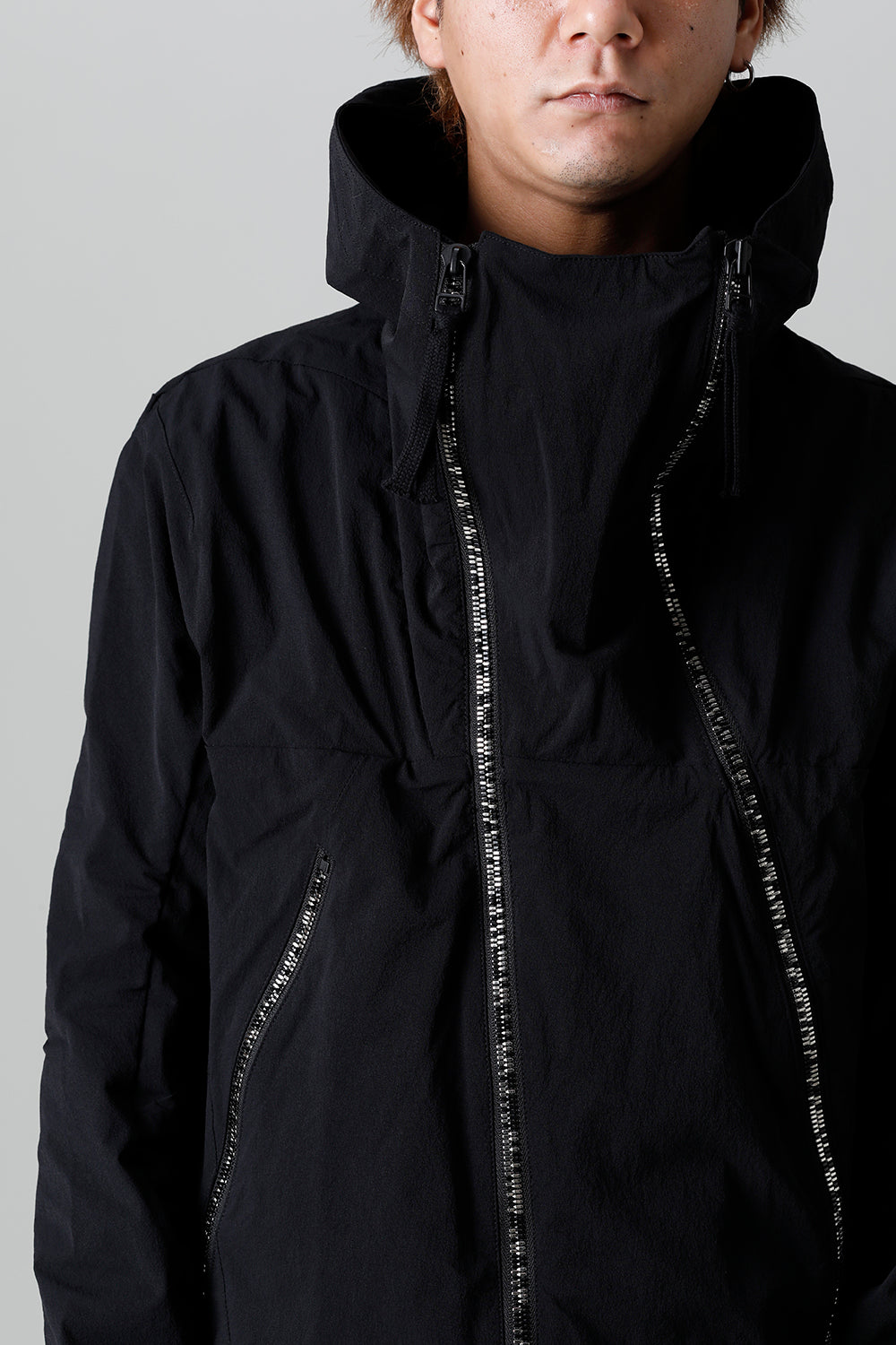 4way Hyper Stretch CORDURA Nylon Hooded Jacket  Black