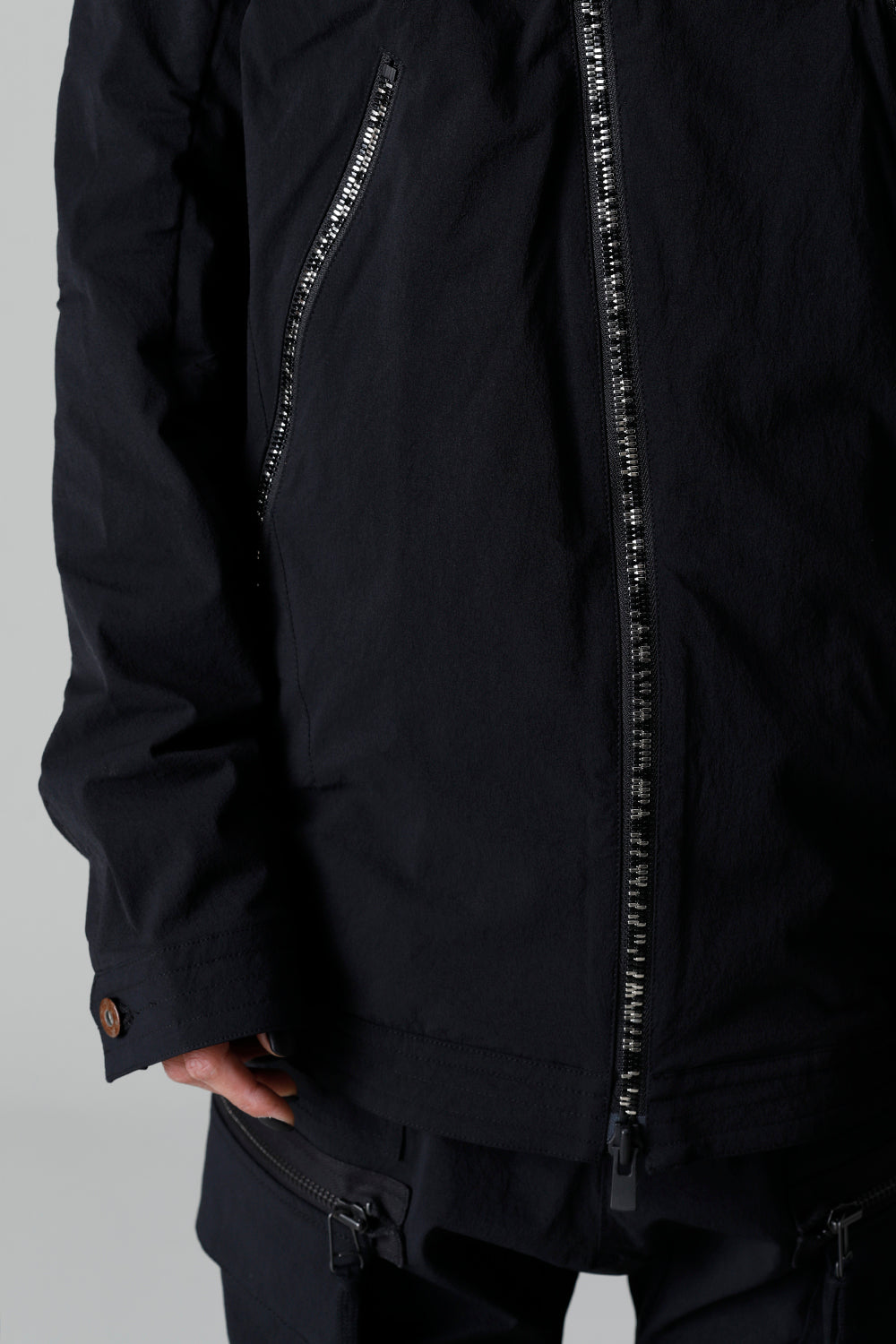 4way Hyper Stretch CORDURA Nylon Hooded Jacket  Black