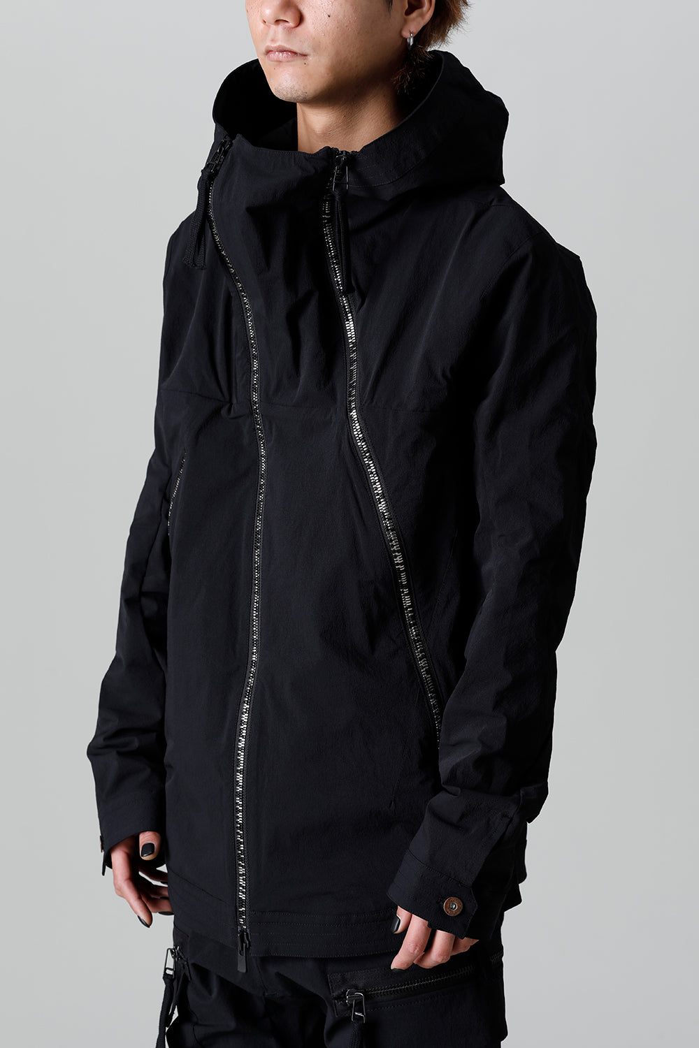 4way Hyper Stretch CORDURA Nylon Hooded Jacket  Black