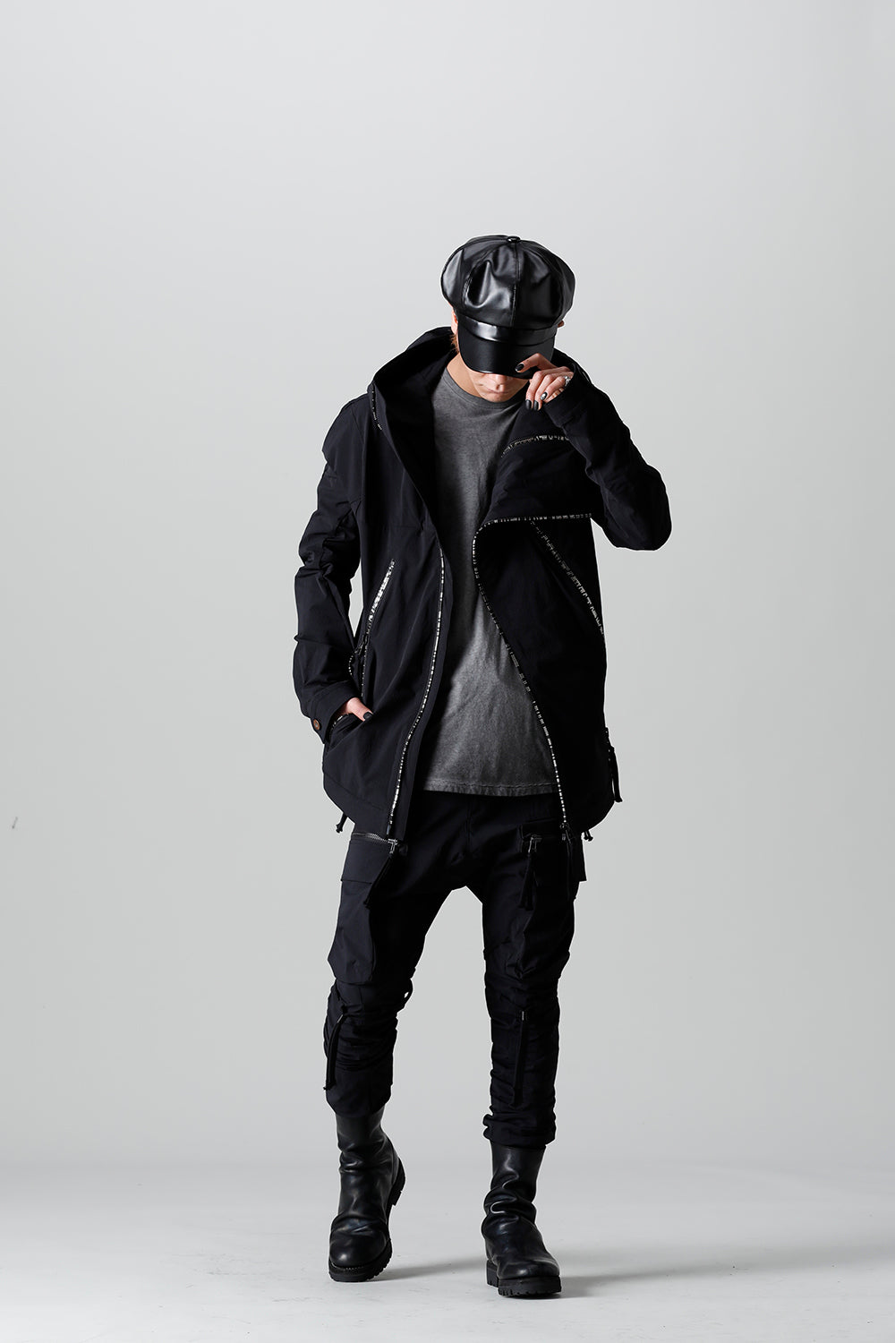 4way Hyper Stretch CORDURA Nylon Hooded Jacket  Black