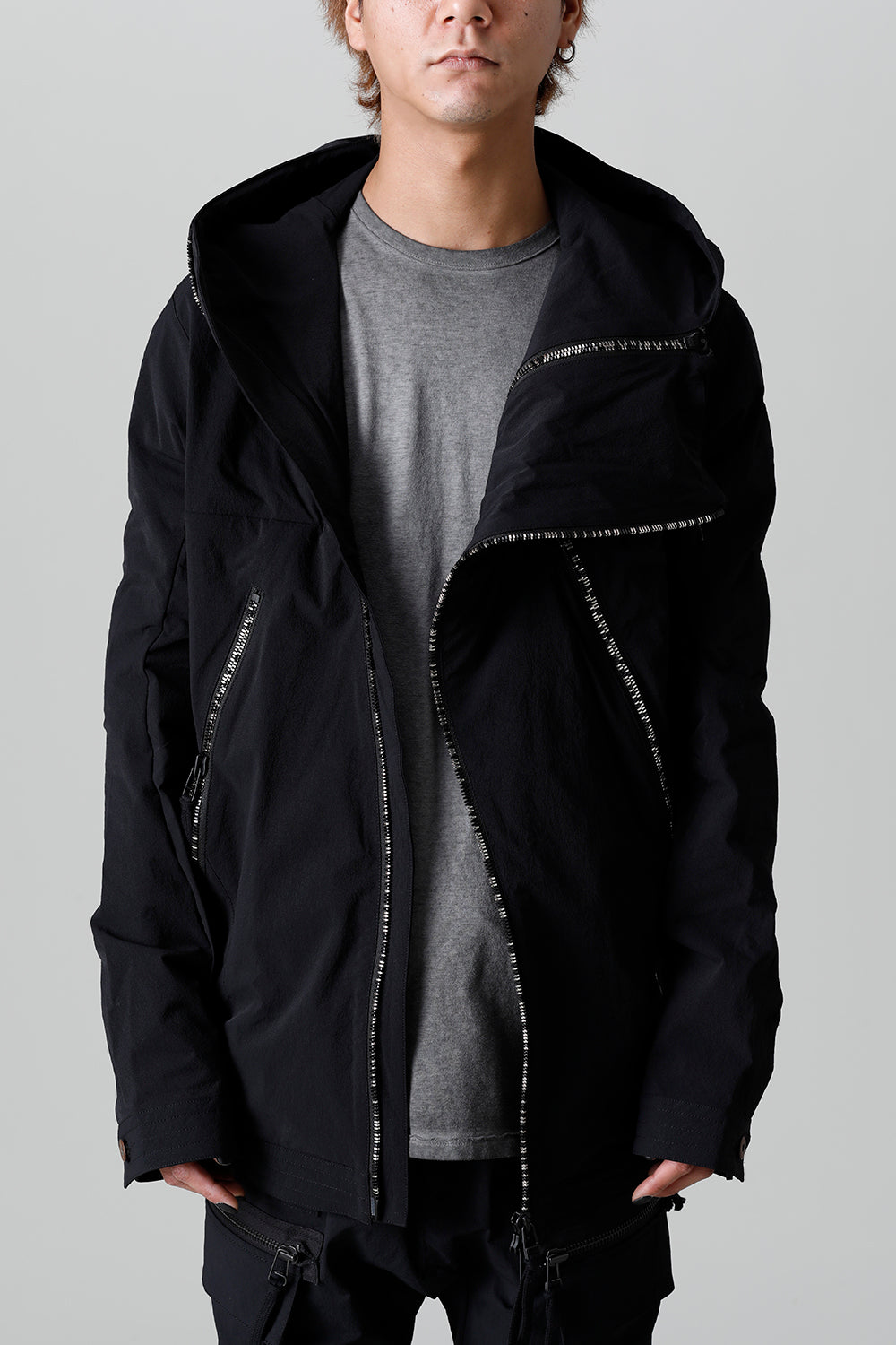 4way Hyper Stretch CORDURA Nylon Hooded Jacket  Black