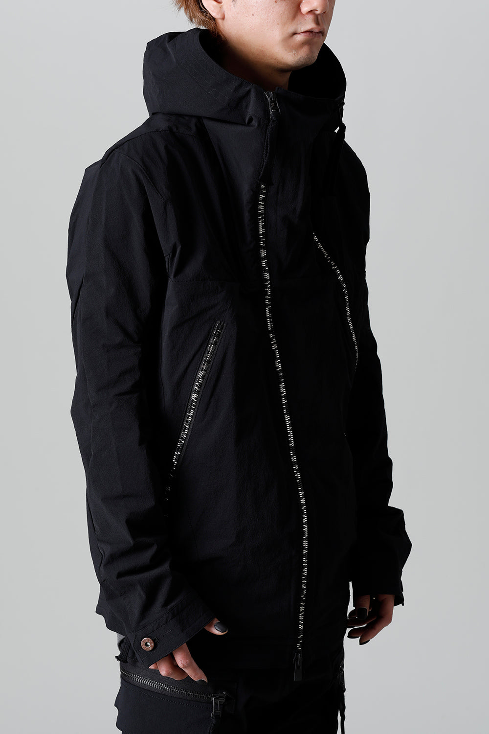 4way Hyper Stretch CORDURA Nylon Hooded Jacket  Black