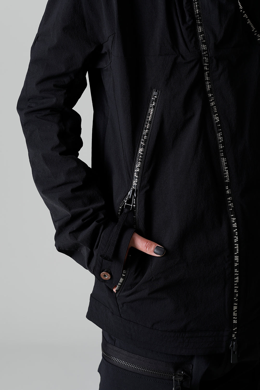 4way Hyper Stretch CORDURA Nylon Hooded Jacket  Black