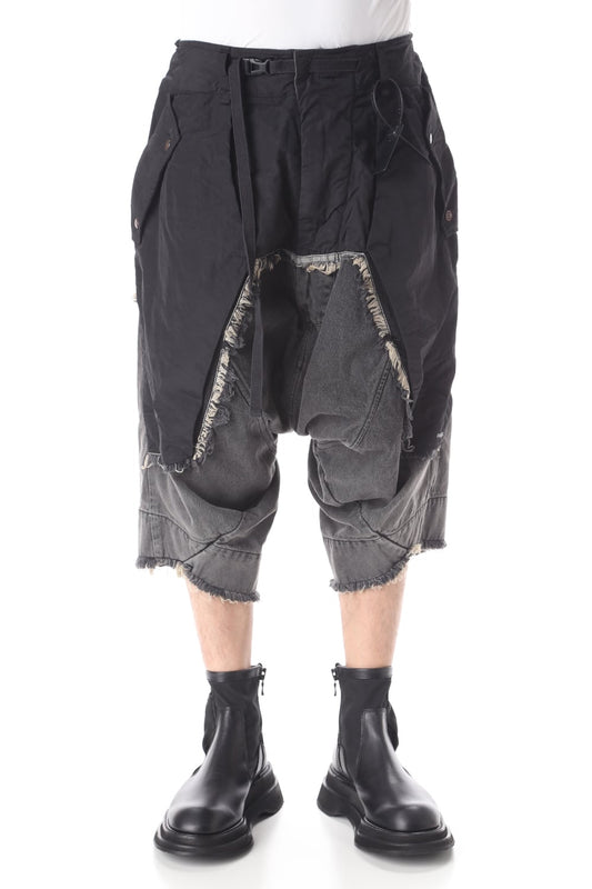 GEO CARGO DENIM SHORTS