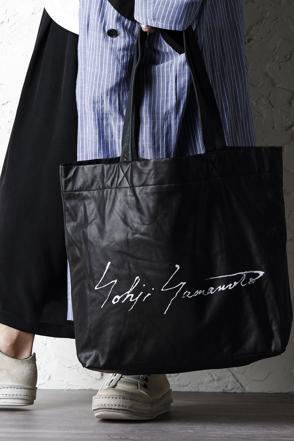 LOGO Print leather Tote bag