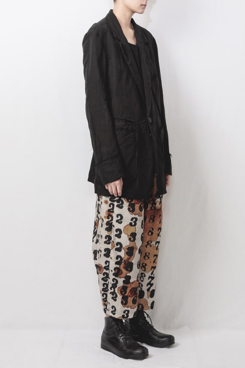 2 Tucks Cropped Sarouel Pants