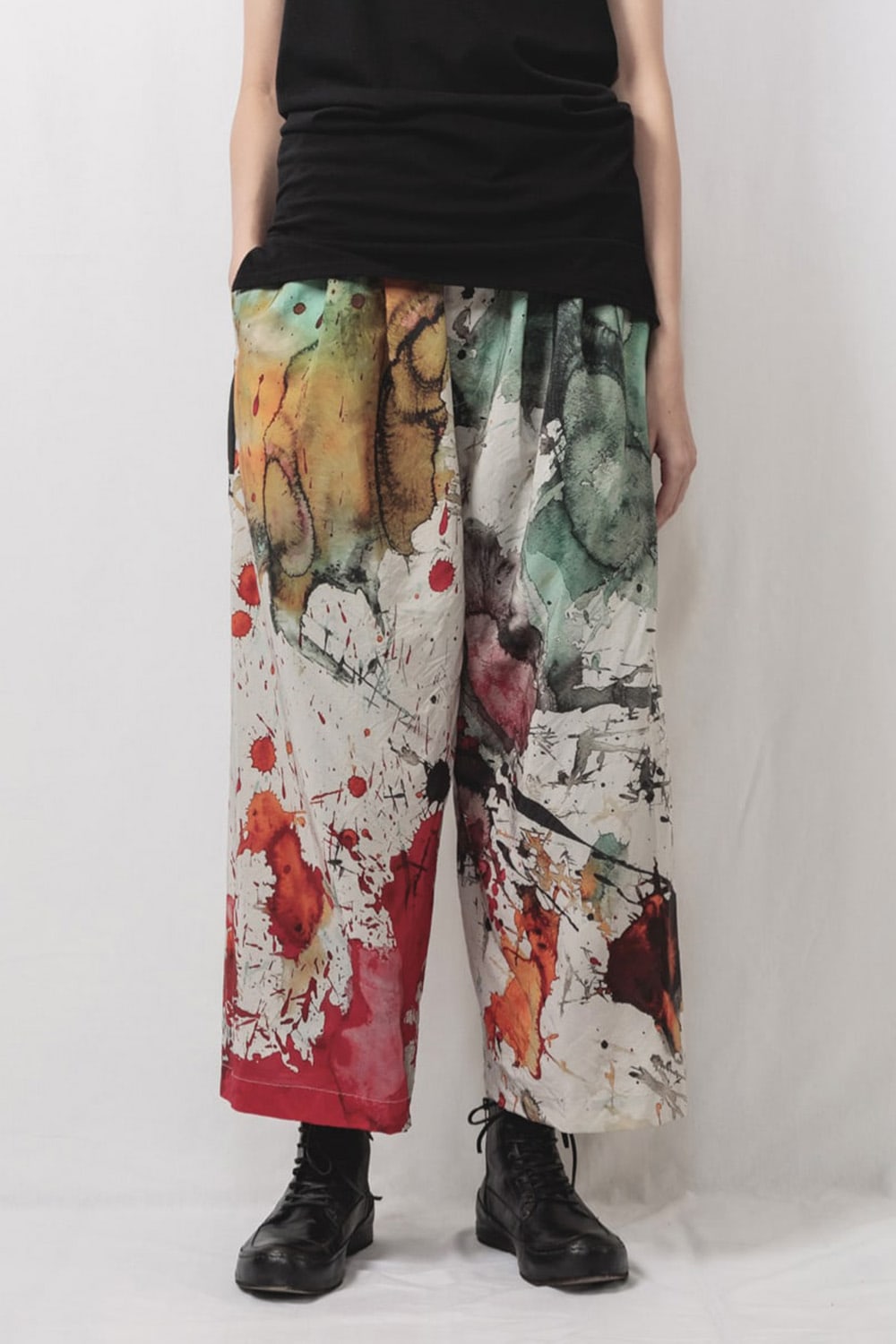 Cropped Wide Easy Pants