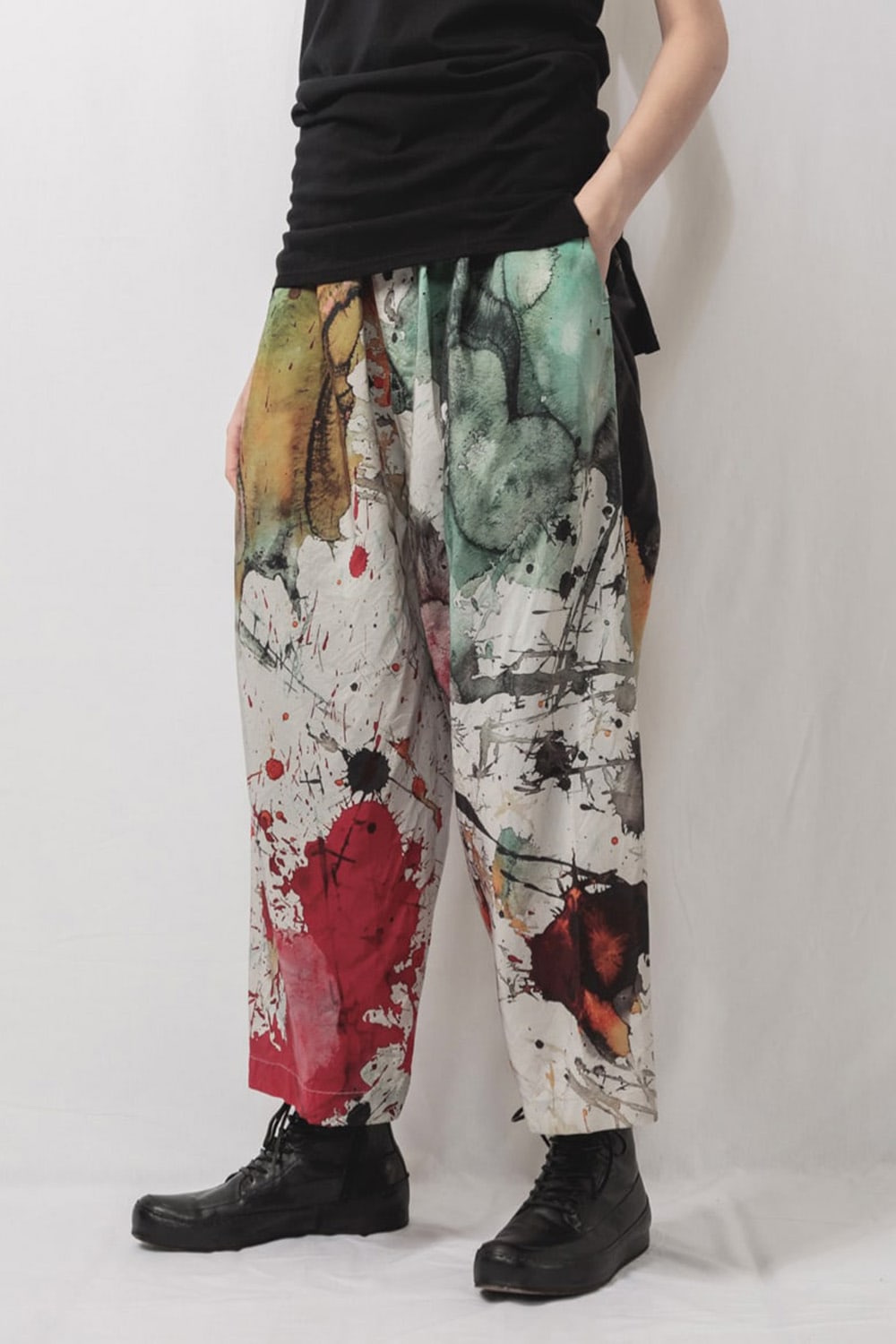 Cropped Wide Easy Pants
