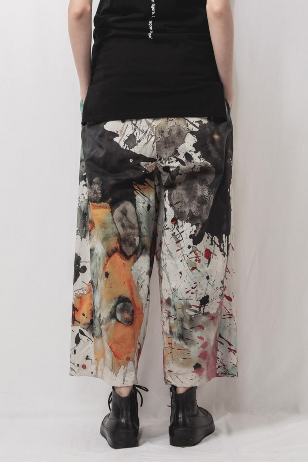 Cropped Wide Easy Pants