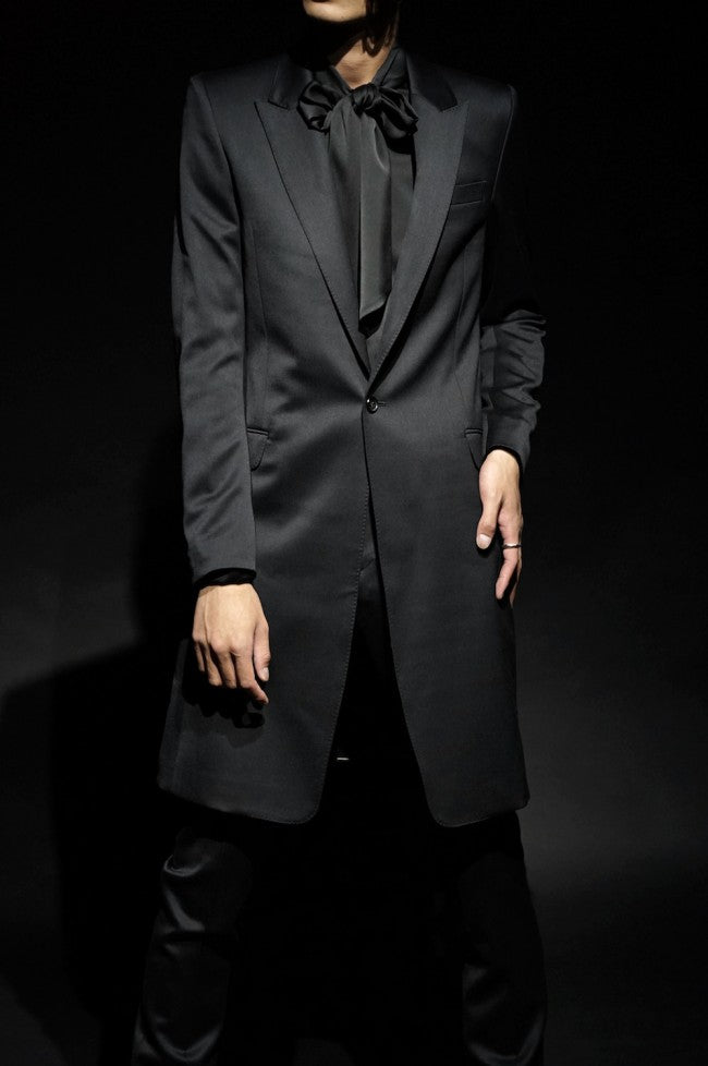 16AW Tuxedo Cloth Stretch Chester Coat