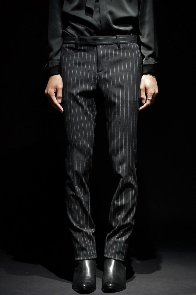 16AW 2WAY Pinstripe Stretch Slacks