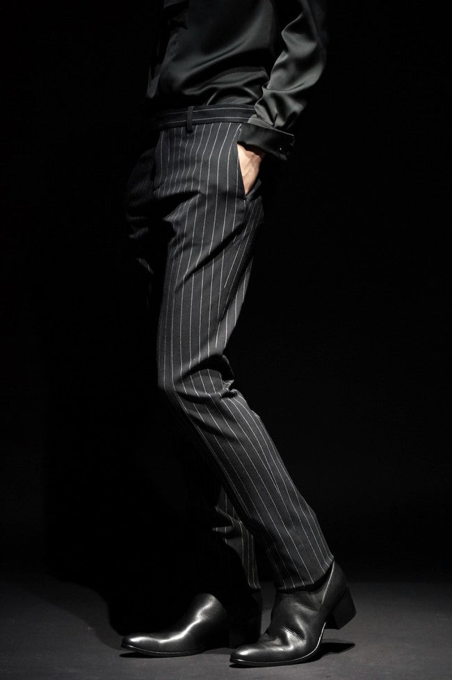 16AW 2WAY Pinstripe Stretch Slacks