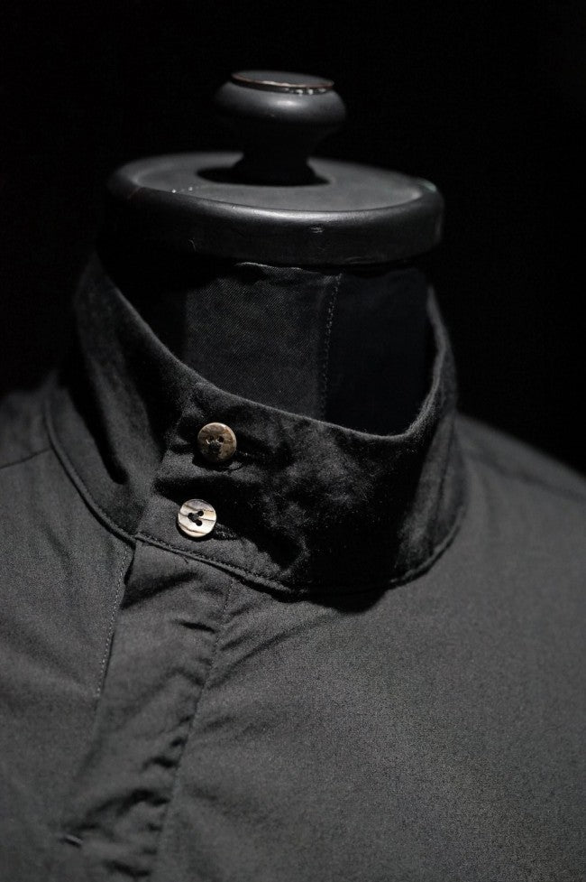 16AW Organic Cotton Long Shirt BLACK