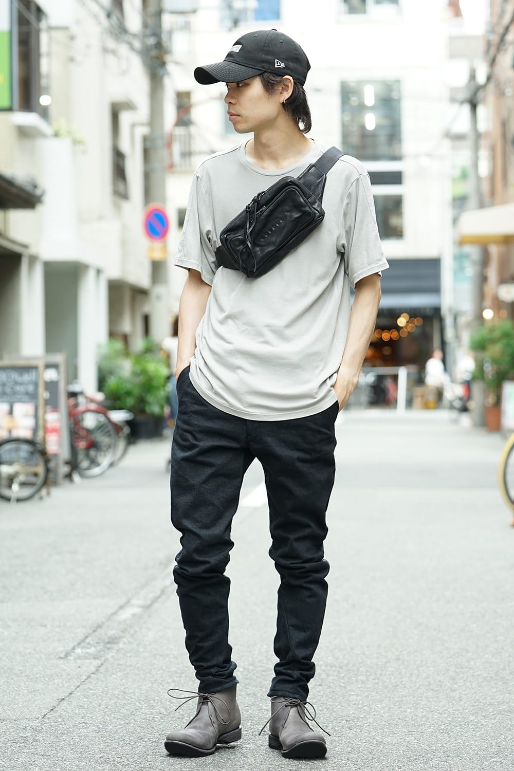 Guidi Reverse Calf Leather Back Zip Ankle Boots Purple Gray