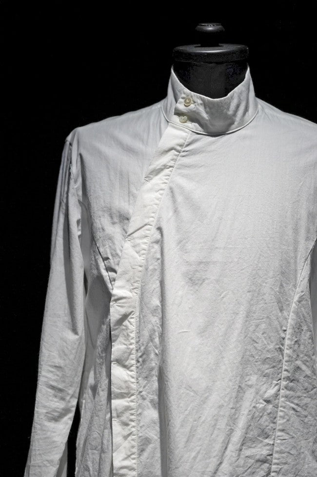 16AW Organic Cotton Long Shirt WHITE