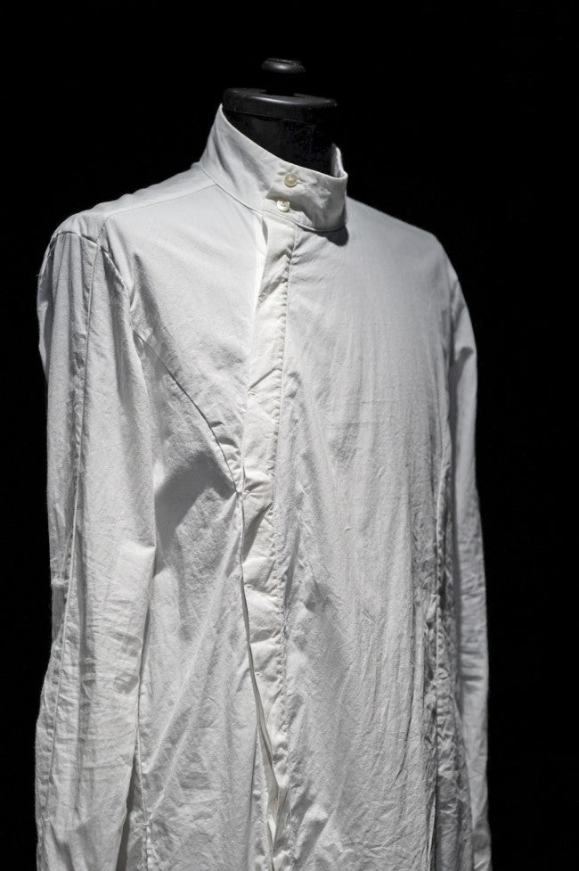 16AW Organic Cotton Long Shirt WHITE