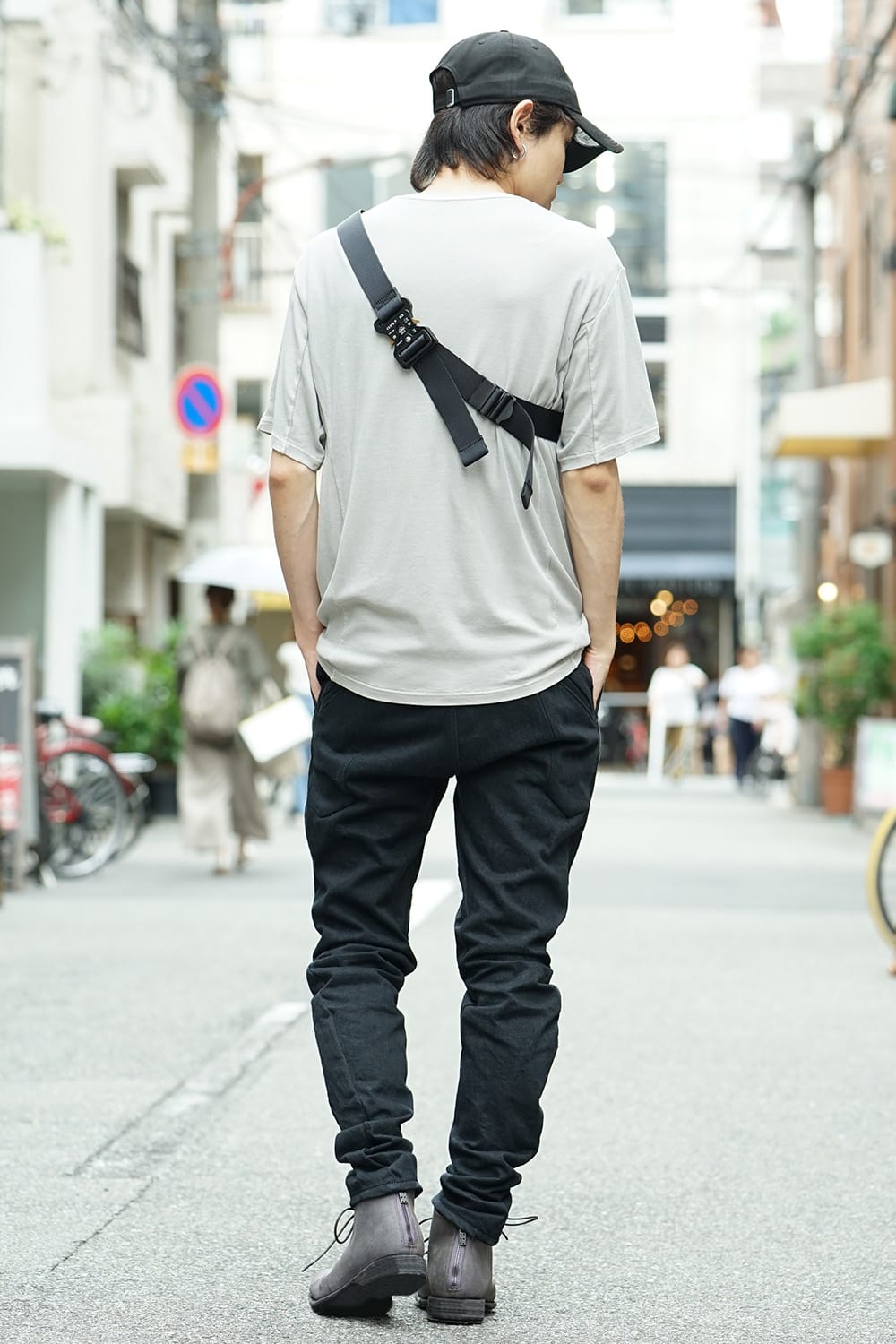 Guidi Reverse Calf Leather Back Zip Ankle Boots Purple Gray