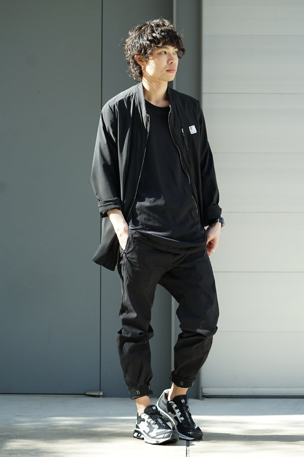 Hem Ruuber Band Straight Pants P2B-F-1468