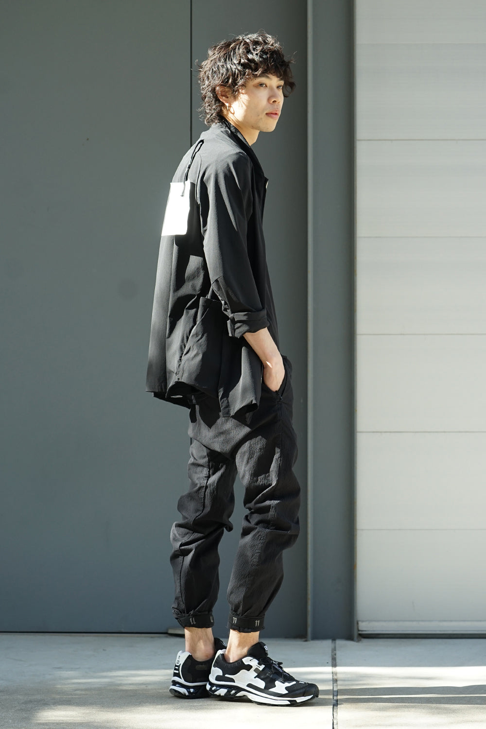 Hem Ruuber Band Straight Pants P2B-F-1468