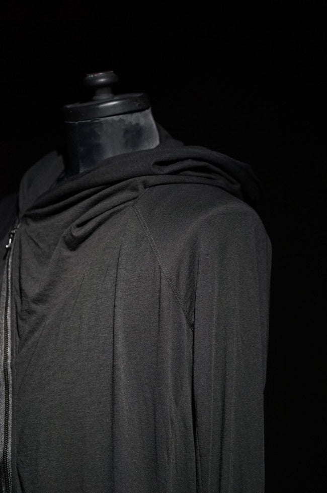 16PW Hooded Cut Sew BLACK