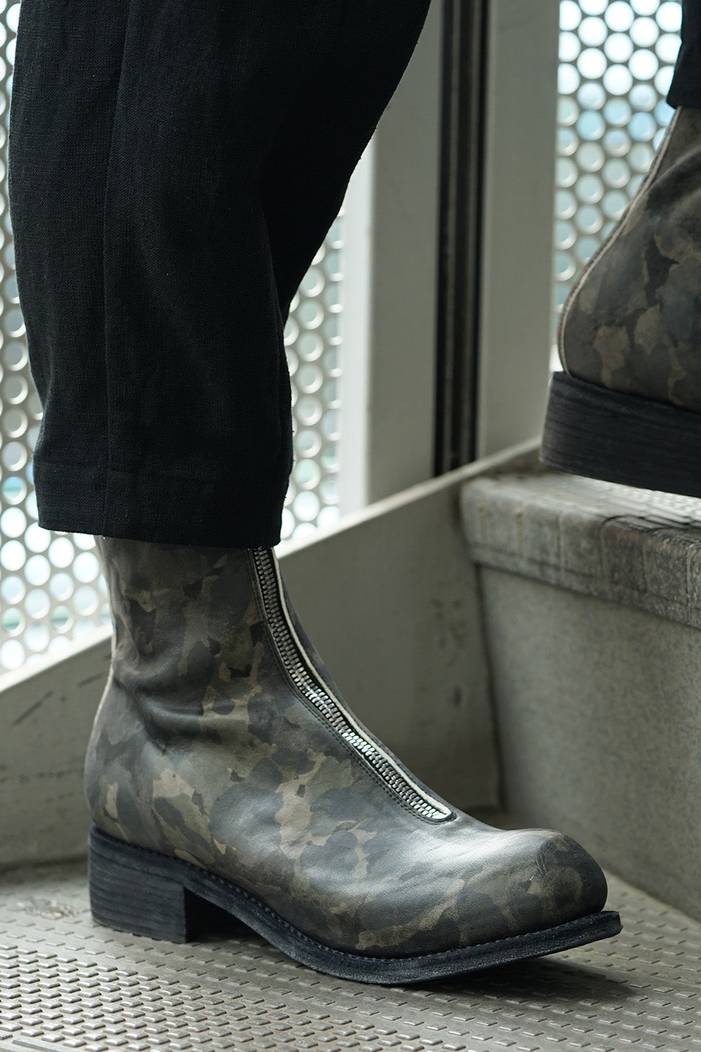 Limited Long Front Zip Boots - Horse Full Grain Leather - METRO