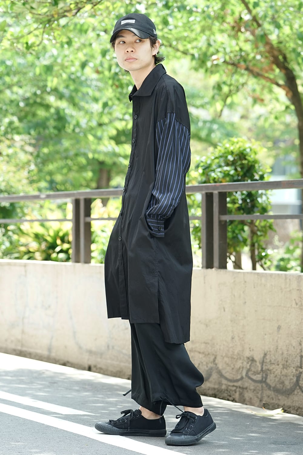 Products dyed Stripe Sleeve Shirts