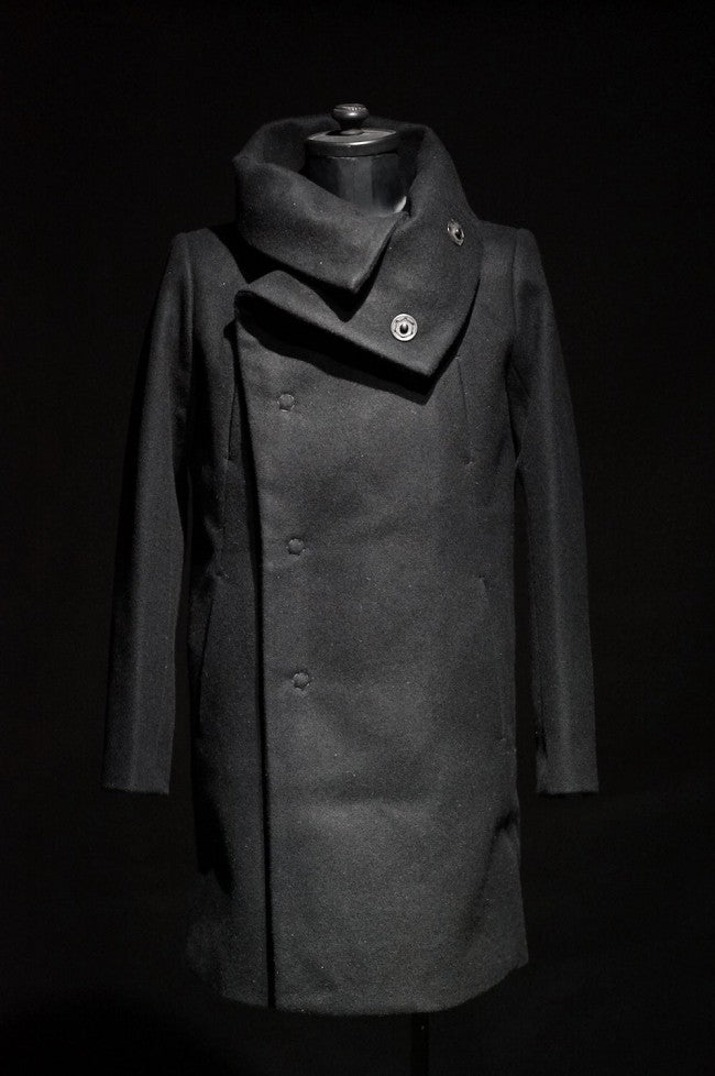 16AW Melton High Neck Coat