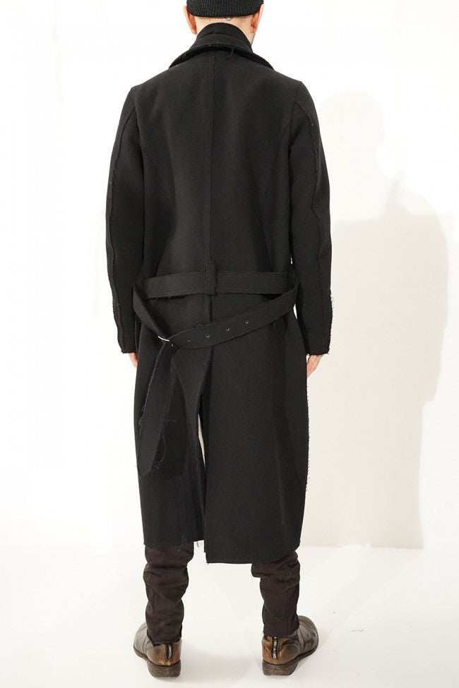 Needle Punch Melton Riders Long Coat
