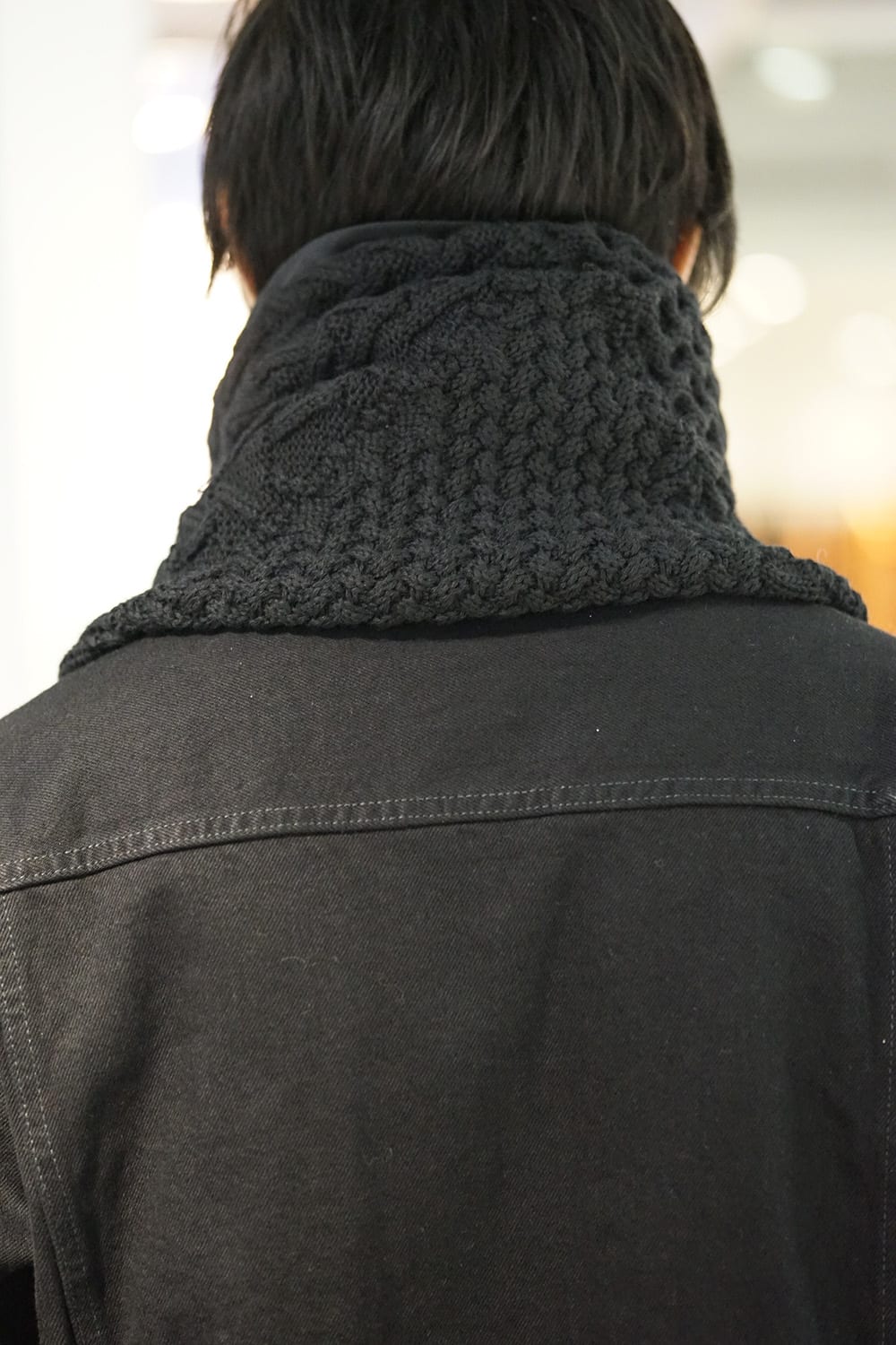 PW Knit Down Muffler Black