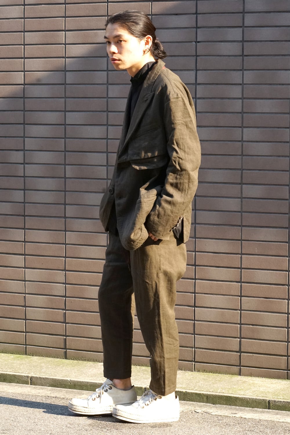 Over Sized Peaked Lapel Jacket