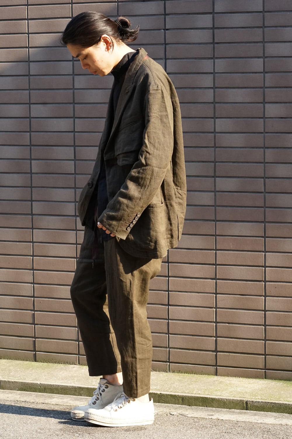 Over Sized Peaked Lapel Jacket