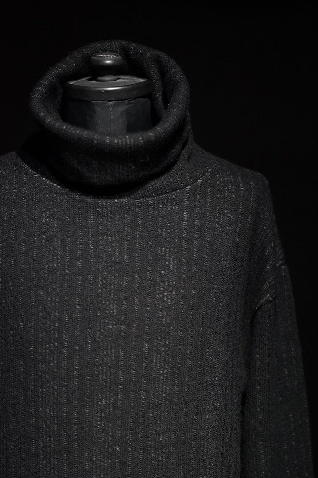 17PS AG/W Random Rib Face Turtle Neck