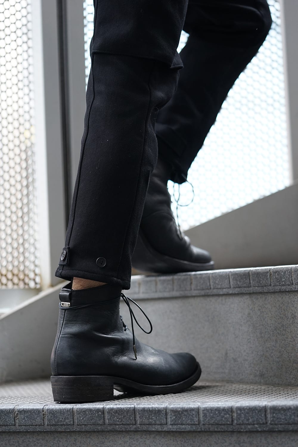 Horse leather lace up boots - ST109-0320S