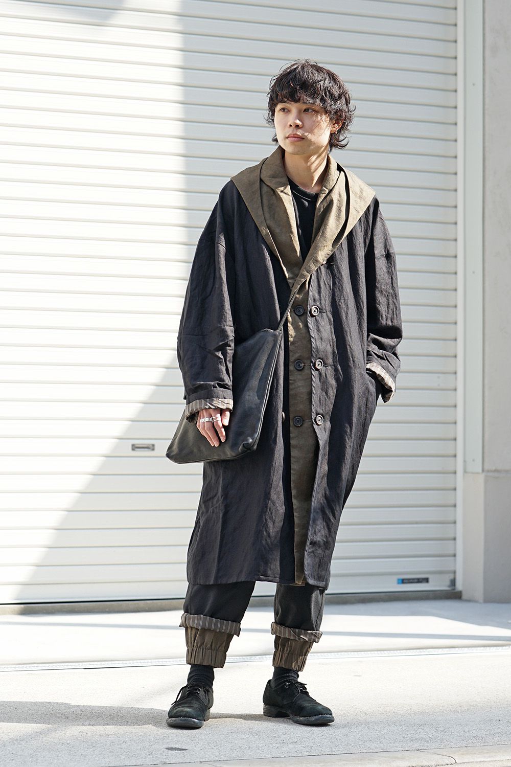 Layered Hooded coat 0M191 1104