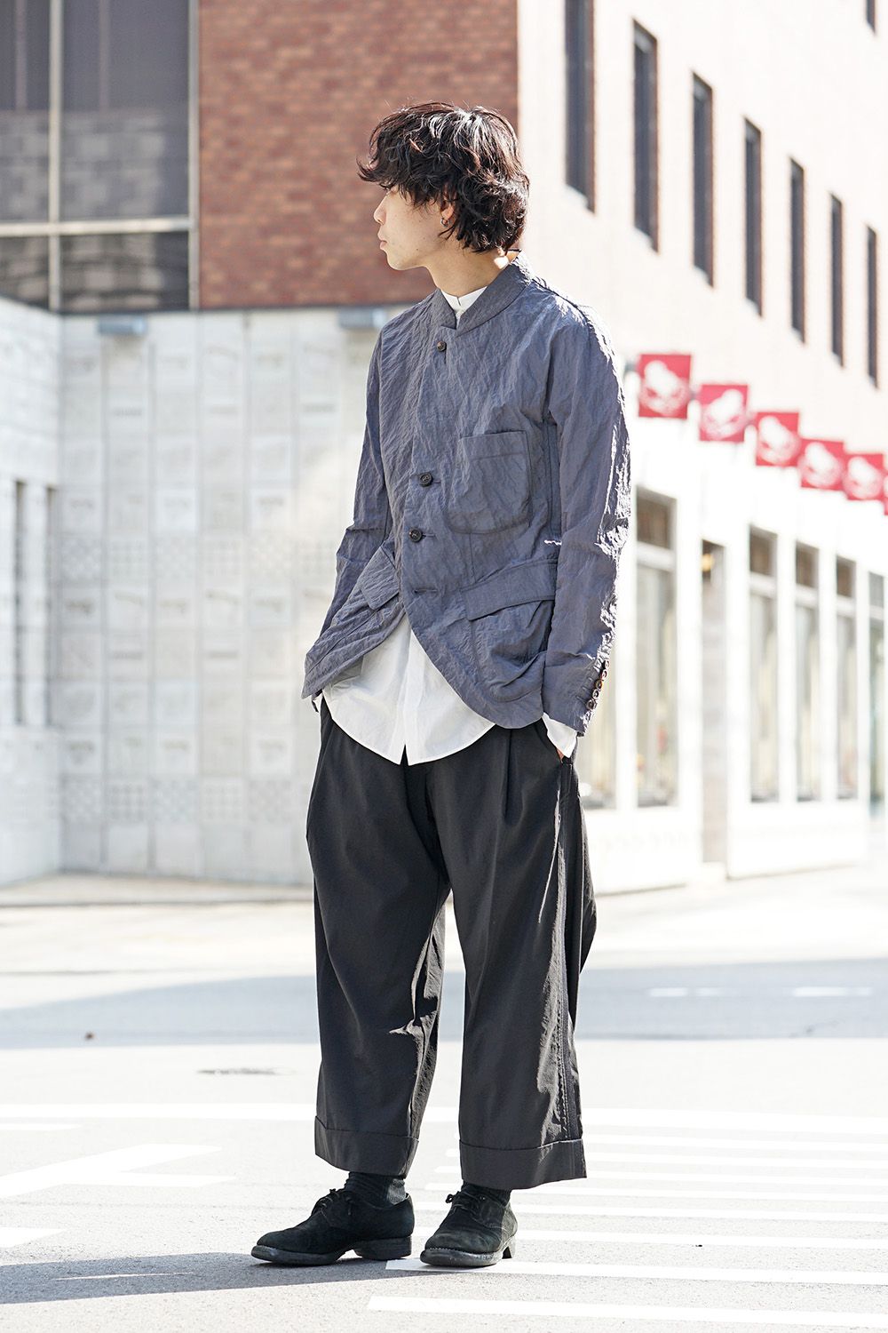 Stand collar shirt 0M191 0706