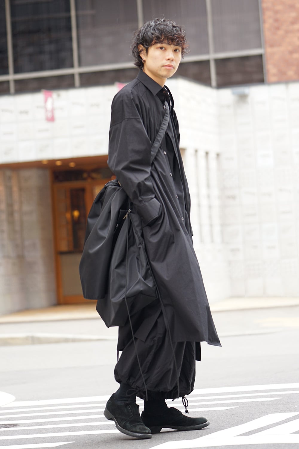 Spare collar FEMME Yohji Yamamoto Art Long shirts - Black