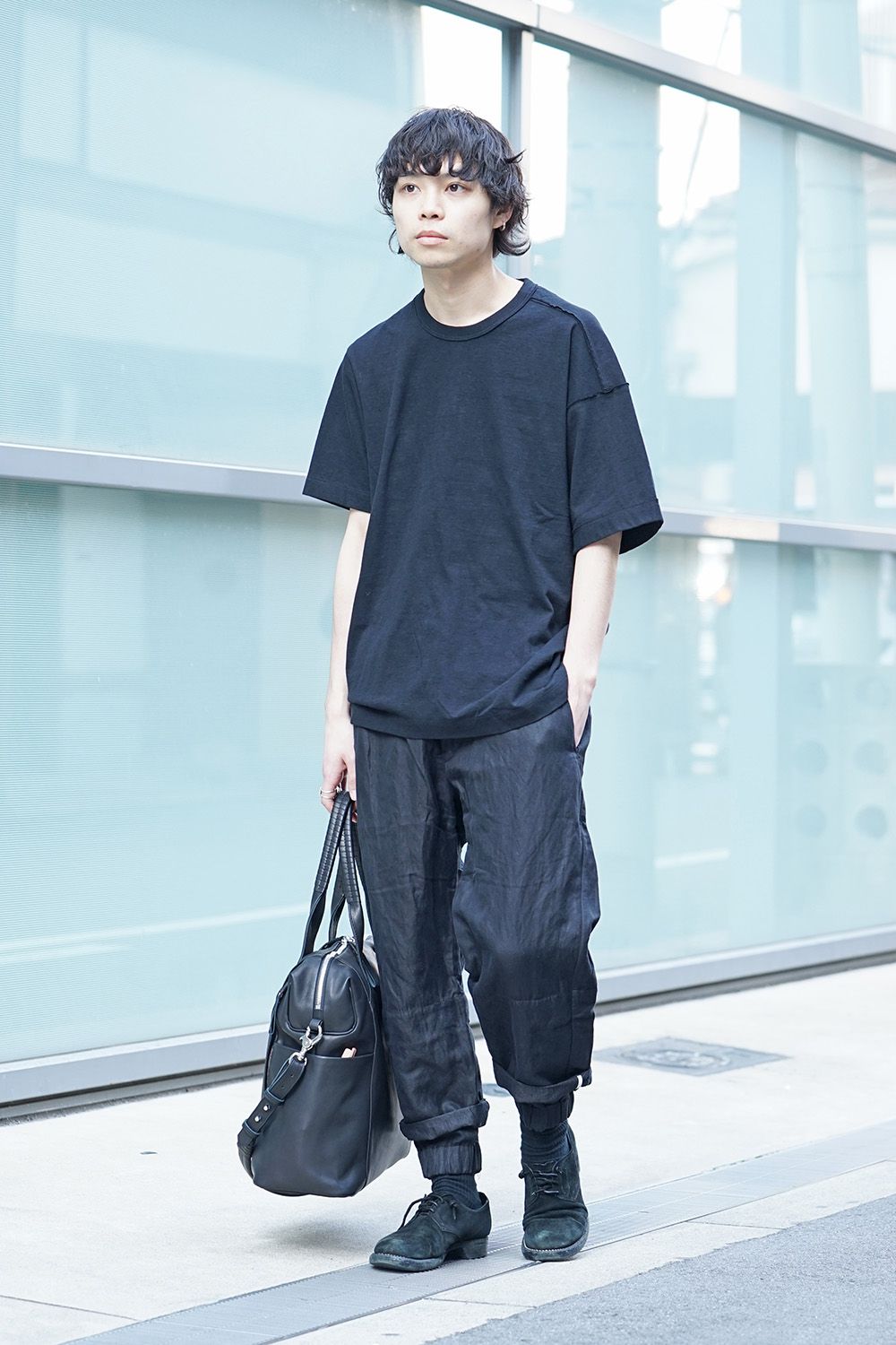 Asymmetry Shot sleeve T-shirts 0M191 0206