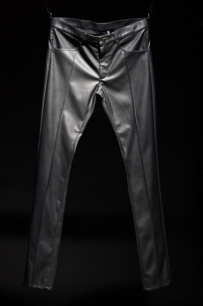 16AW Light Fake Leather Pants