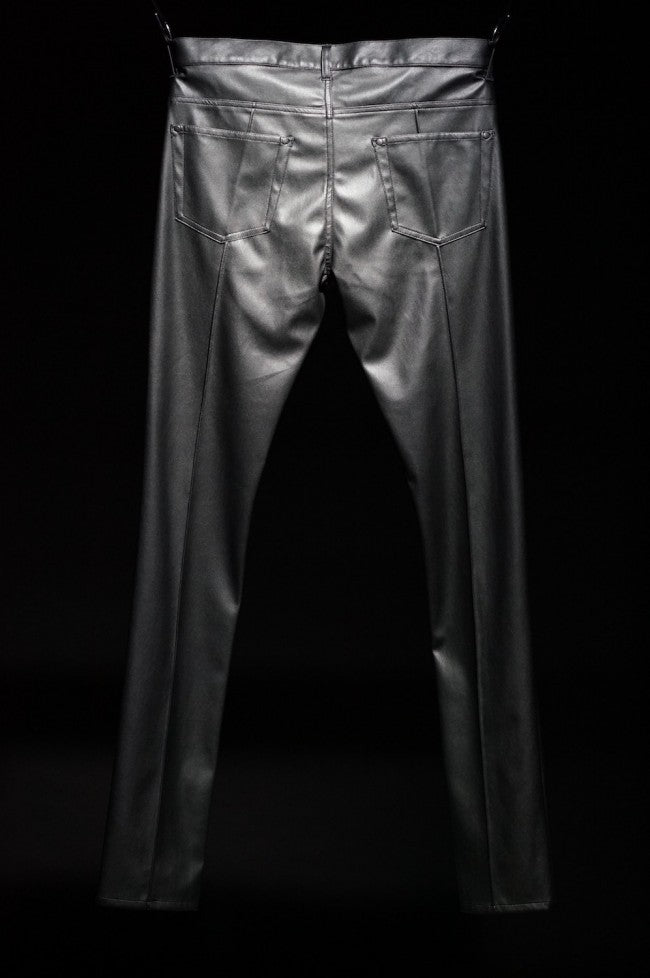 16AW Light Fake Leather Pants