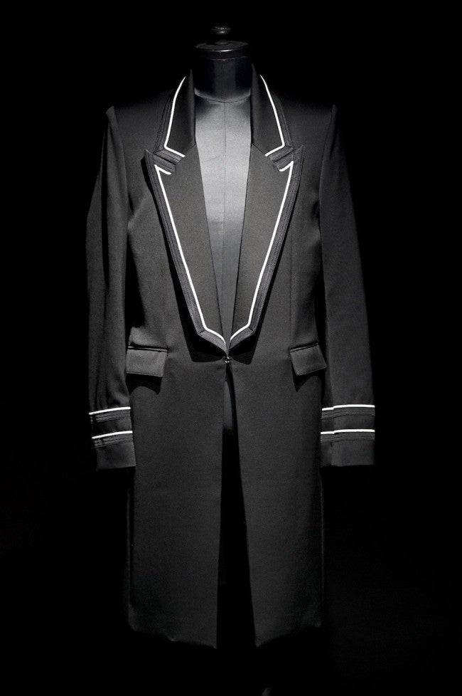 GalaabenD 16PS Tuxedo Cloth Long Jacket BLK×WHT