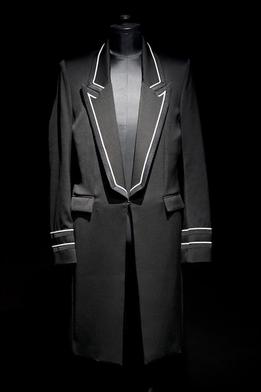 GalaabenD 16PS Tuxedo Cloth Long Jacket BLK×WHT