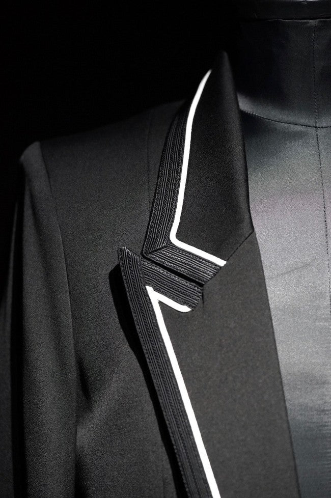 GalaabenD 16PS Tuxedo Cloth Long Jacket BLK×WHT