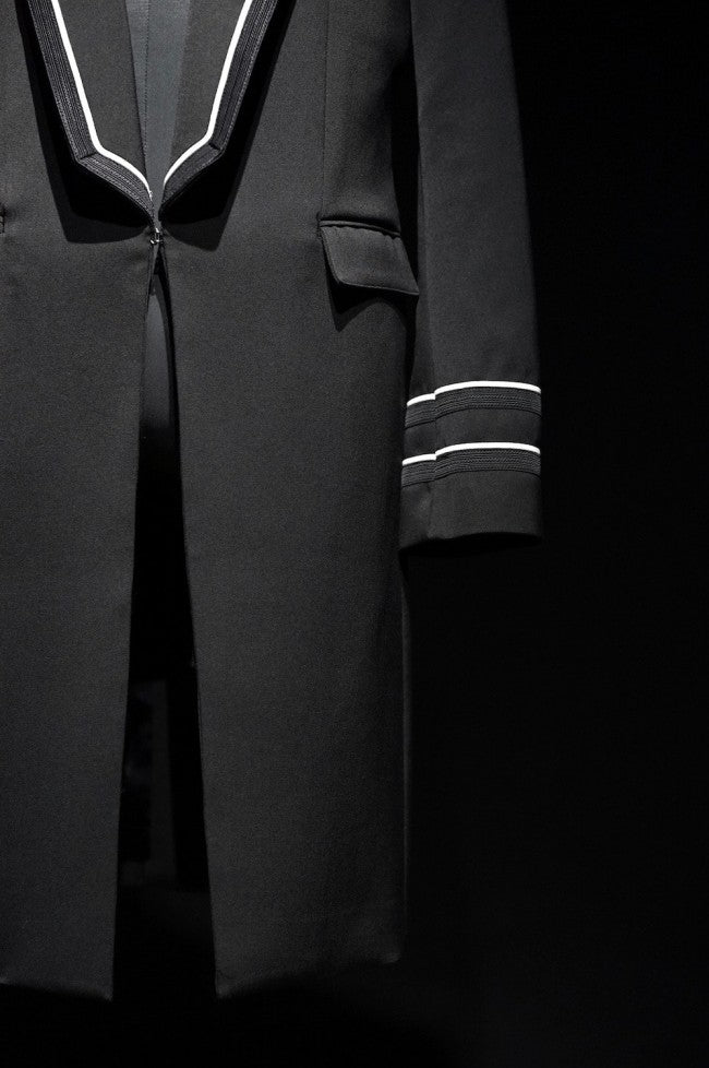 GalaabenD 16PS Tuxedo Cloth Long Jacket BLK×WHT