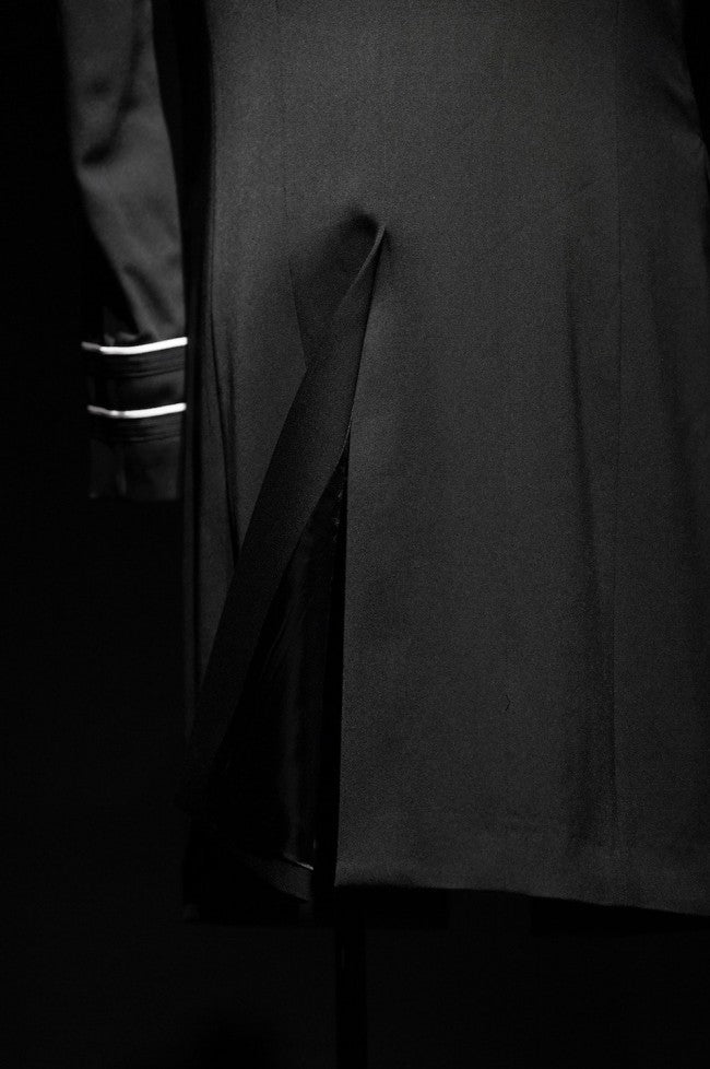 GalaabenD 16PS Tuxedo Cloth Long Jacket BLK×WHT