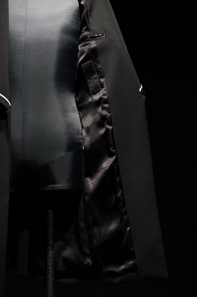 GalaabenD 16PS Tuxedo Cloth Long Jacket BLK×WHT