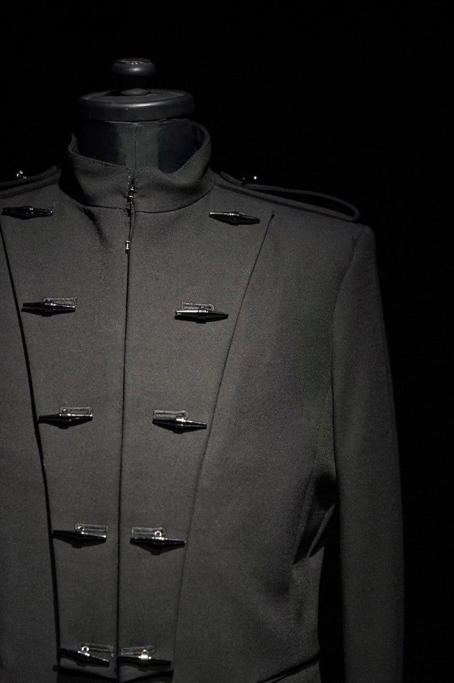 GalaabenD  16SS Matt Power Stretch Napoleon Jacket BLACK